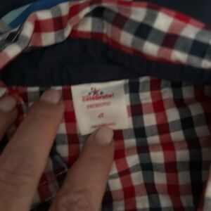 Celebrate July 4th Red, White and Blue Olaid short sleeve